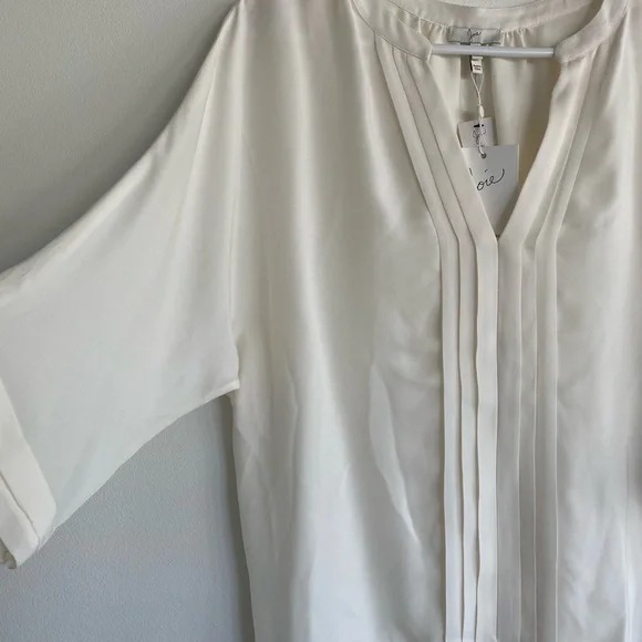 Joie Silk Blouse ‘Marru’ in Porcelain, size large BNWT - Picture 5 of 6